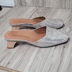 L'amour Des Pieds Winoc Mule Pump flat kitten heel comfortable shoe slide sandal